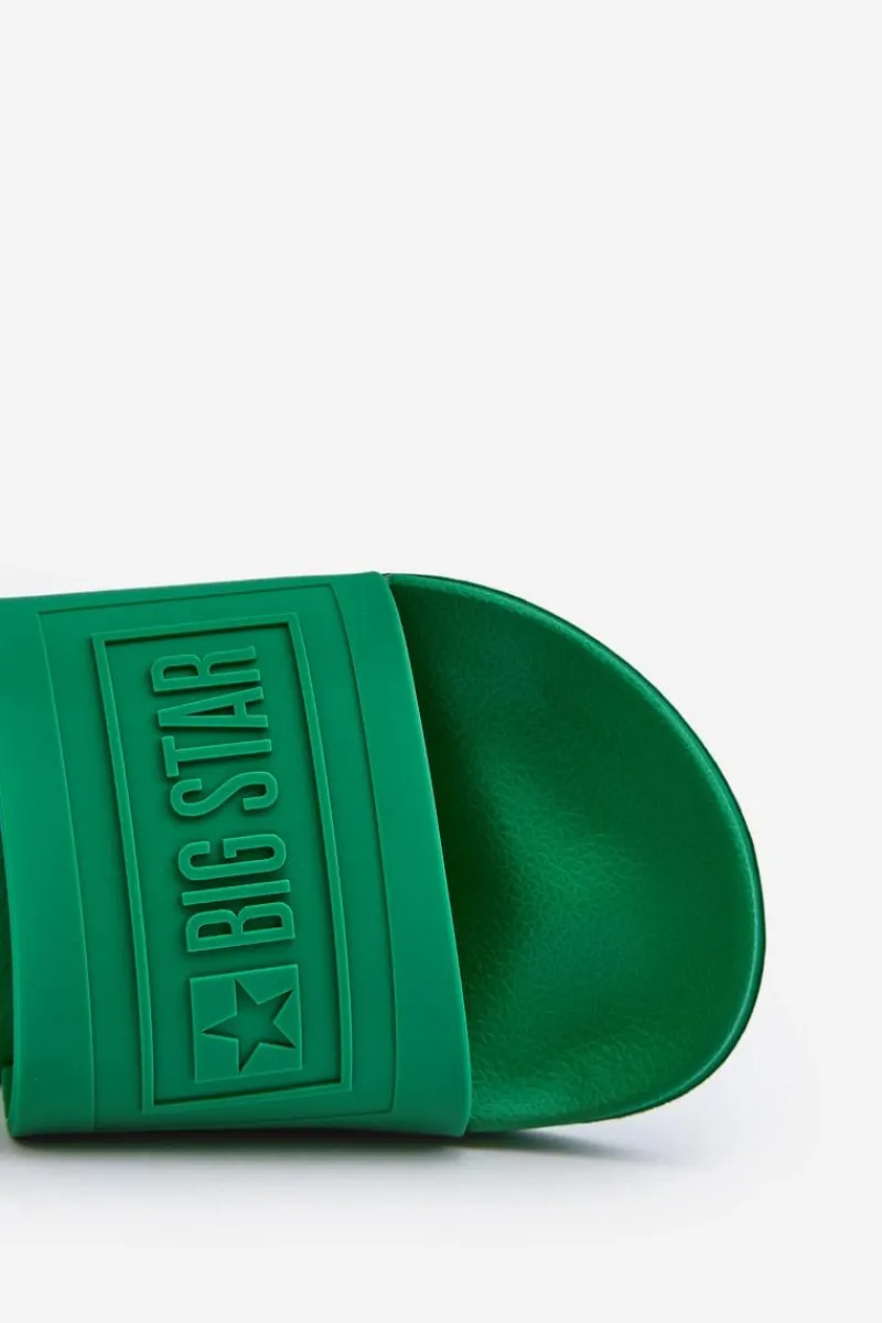 Klapki Męskie Big Star|Klapki Męskie Klasyczne>Big Star Shoes Klapki Męskie Big Star NN174650 Zielone Zielony