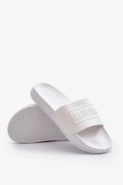 Best Klapki Męskie Big Star NN174651 Białe Męskie Klapki Męskie Big Star|Klapki Męskie Klasyczne