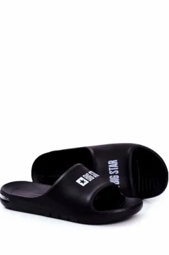 Klapki Męskie Big Star|Klapki Męskie Klasyczne>Big Star Shoes Klapki Męskie Big Star Powietrzne Czarne GG174917