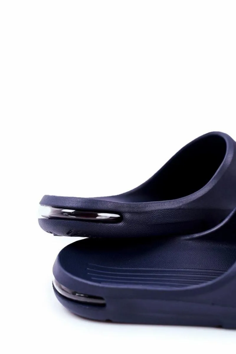 Hot Big Star Shoes Klapki Męskie Big Star Powietrzne Granatowe GG174919