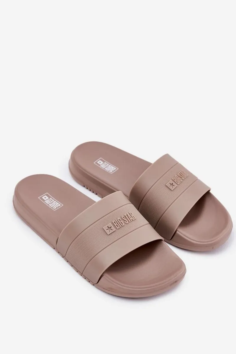 Klapki Męskie Big Star|Klapki Męskie Klasyczne>Big Star Shoes Klapki Męskie Big Star RR174A048 Beżowe Beżowy