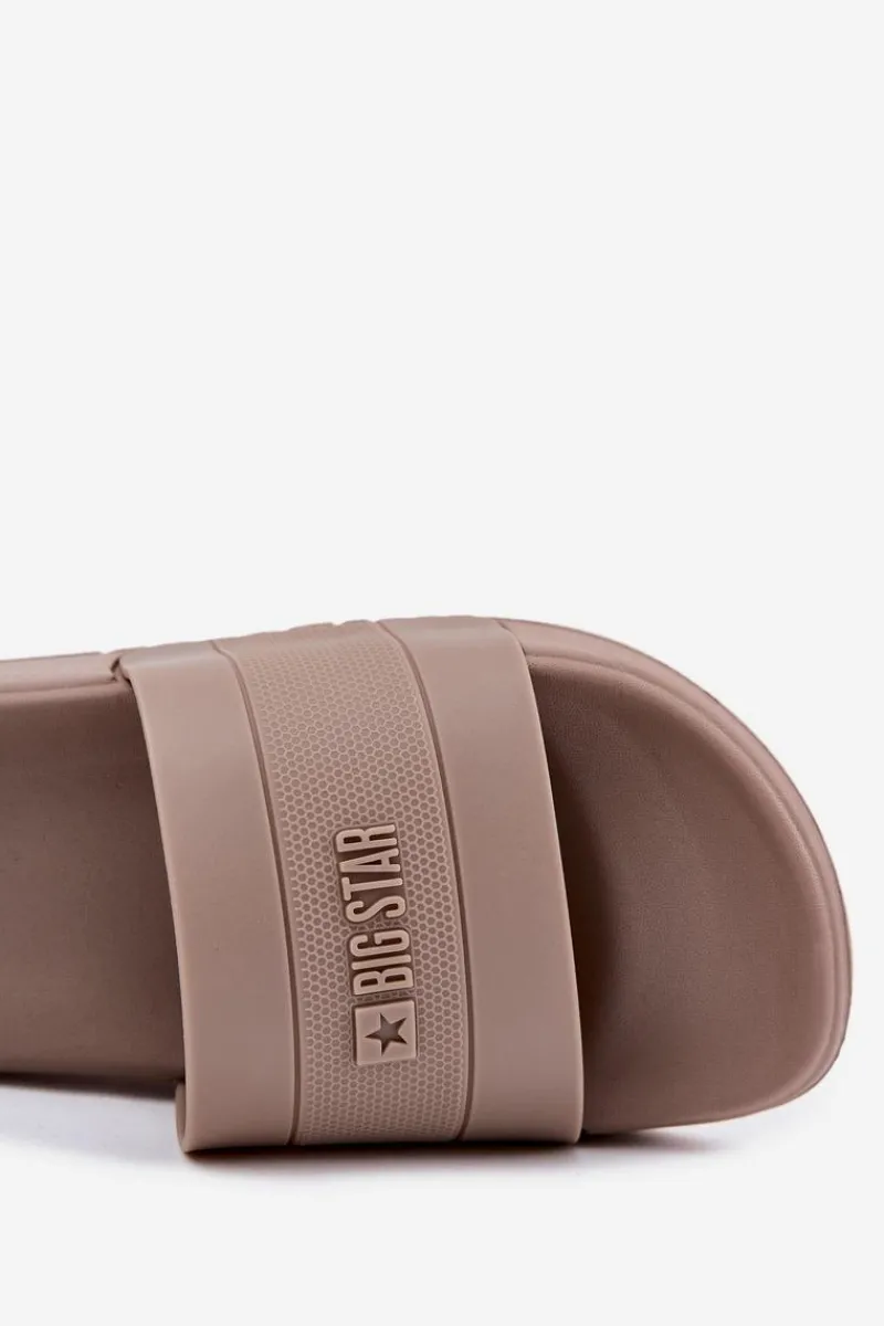 Klapki Męskie Big Star|Klapki Męskie Klasyczne>Big Star Shoes Klapki Męskie Big Star RR174A048 Beżowe Beżowy