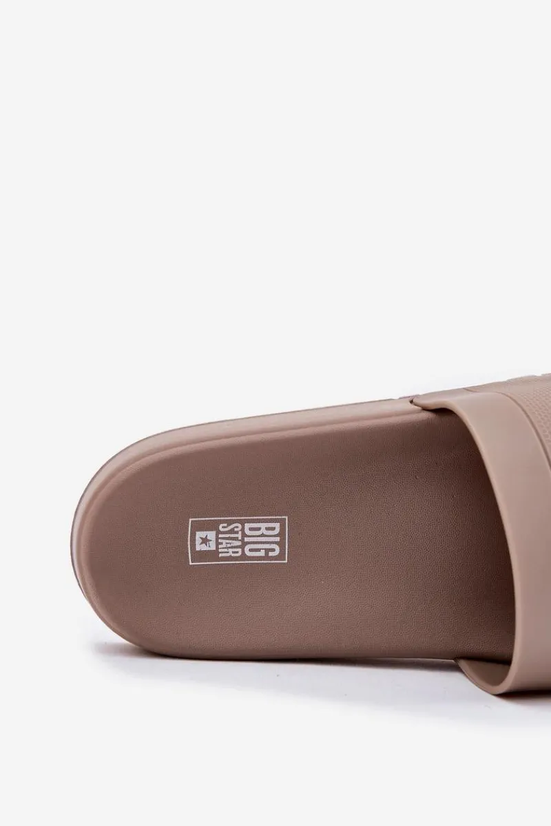 Klapki Męskie Big Star|Klapki Męskie Klasyczne>Big Star Shoes Klapki Męskie Big Star RR174A048 Beżowe Beżowy