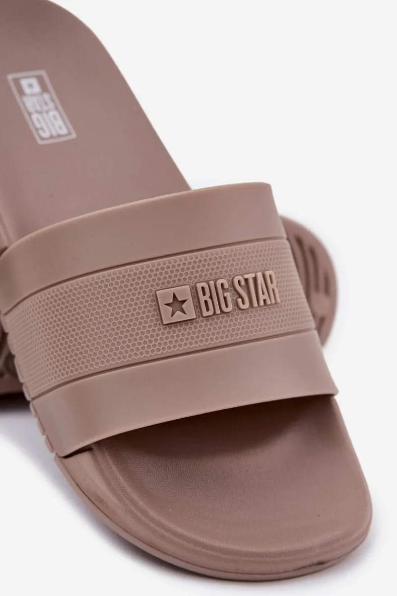 Klapki Męskie Big Star|Klapki Męskie Klasyczne>Big Star Shoes Klapki Męskie Big Star RR174A048 Beżowe Beżowy