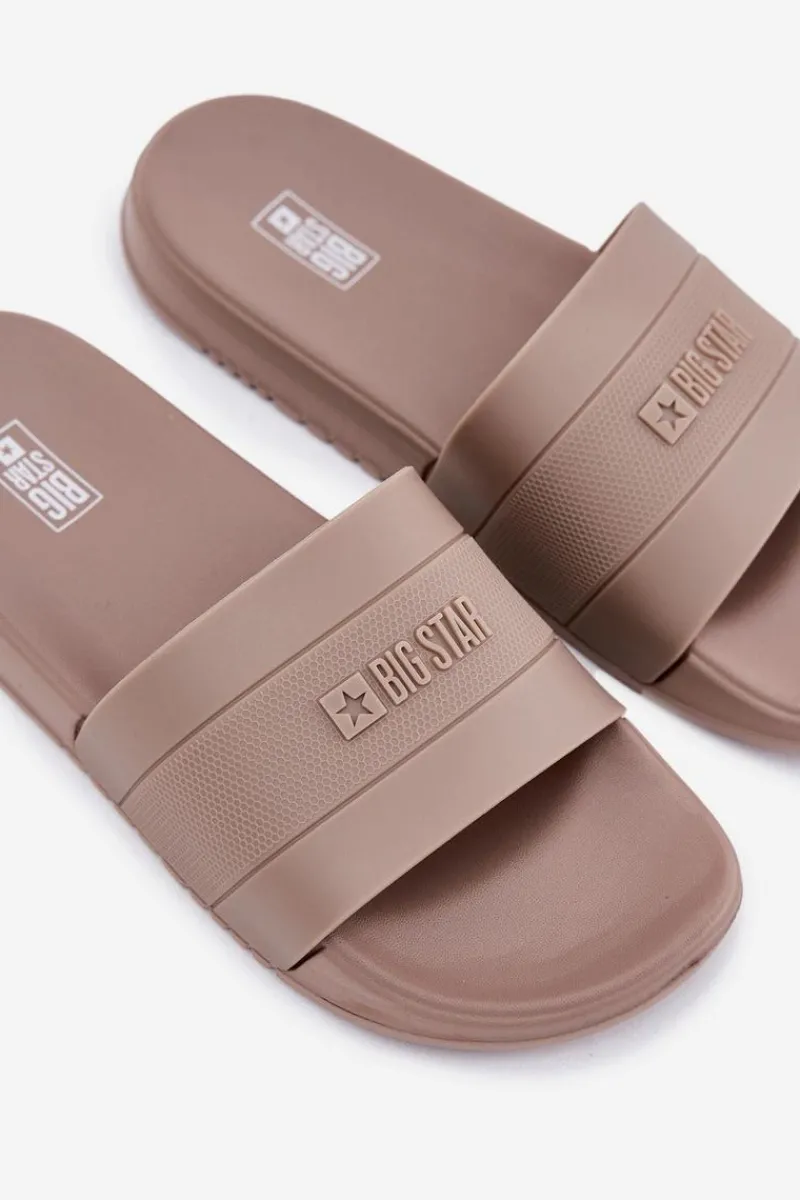 Klapki Męskie Big Star|Klapki Męskie Klasyczne>Big Star Shoes Klapki Męskie Big Star RR174A048 Beżowe Beżowy