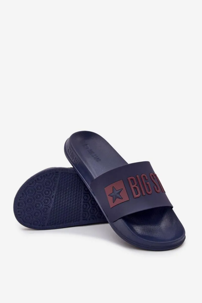Hot Klapki Męskie Big Star SS174361 Granatowe Męskie Klapki Męskie Big Star|Klapki Męskie Klasyczne