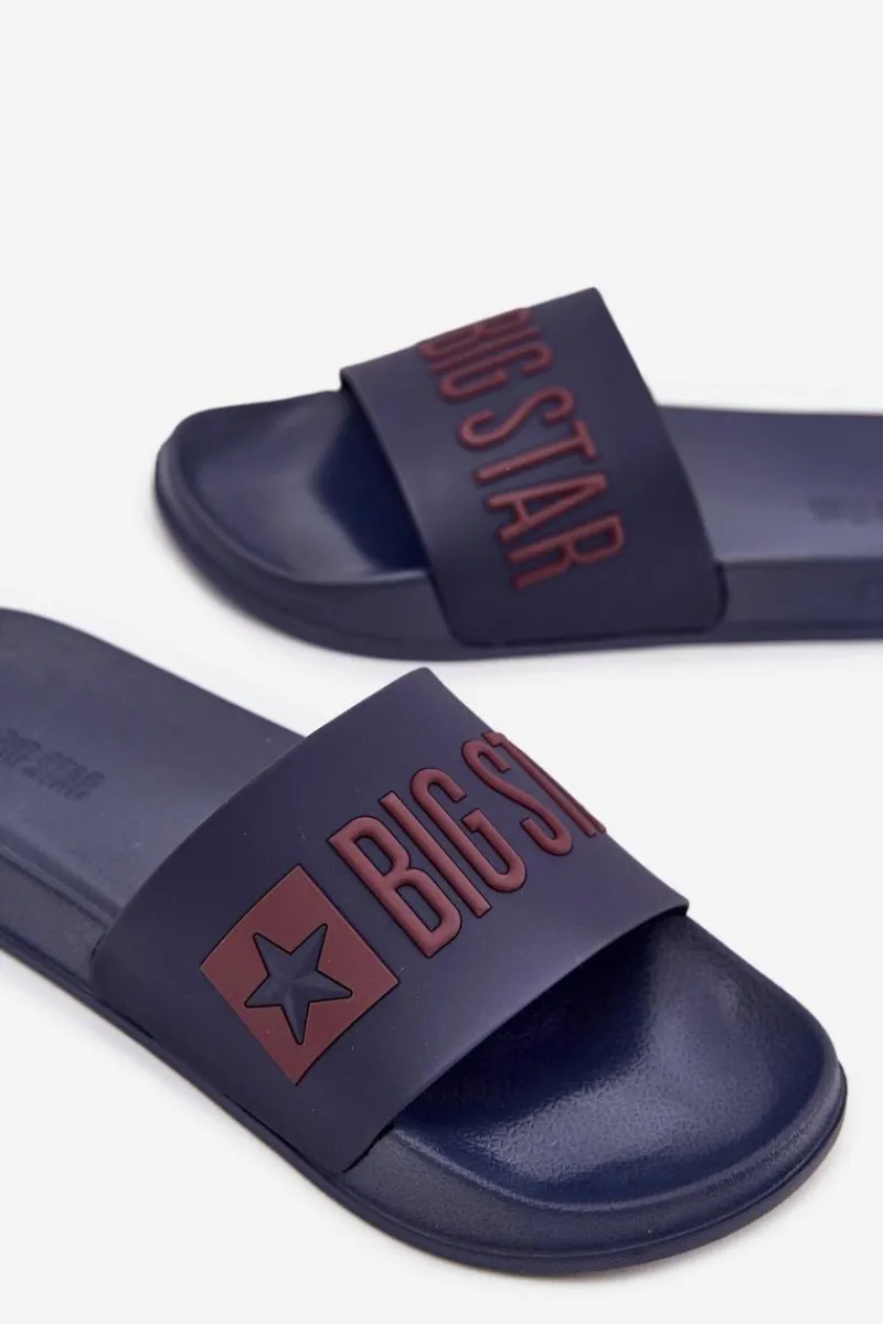Hot Klapki Męskie Big Star SS174361 Granatowe Męskie Klapki Męskie Big Star|Klapki Męskie Klasyczne