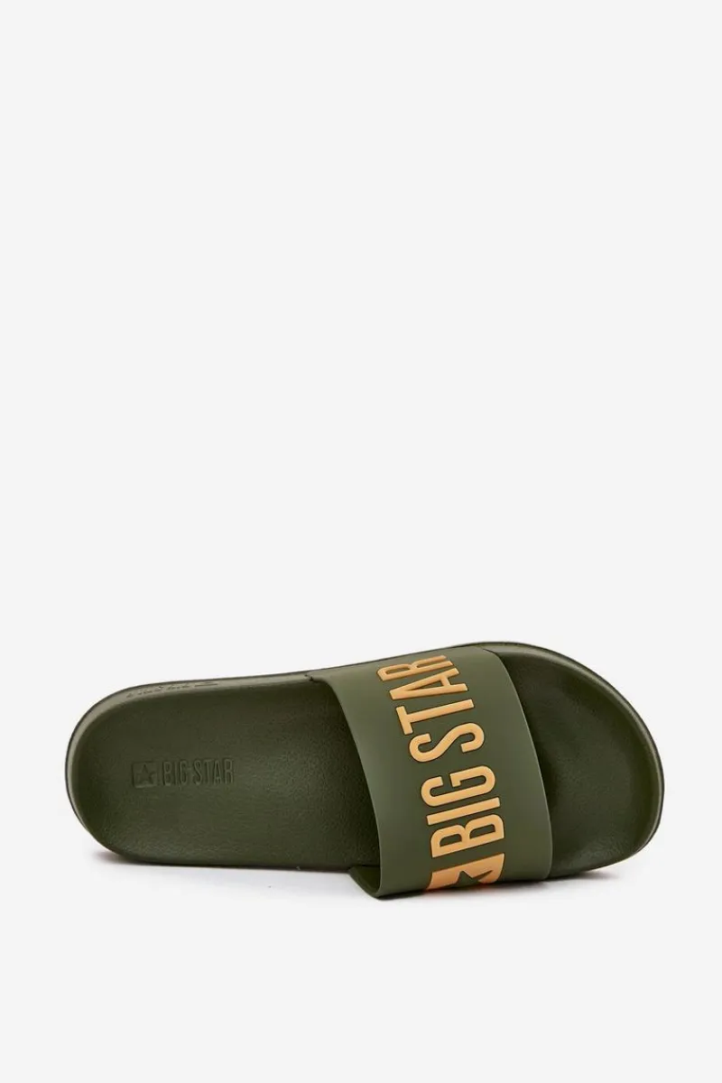 Klapki Męskie Big Star|Klapki Męskie Klasyczne>Big Star Shoes Klapki Męskie Big Star SS174360 Zielone Zielony