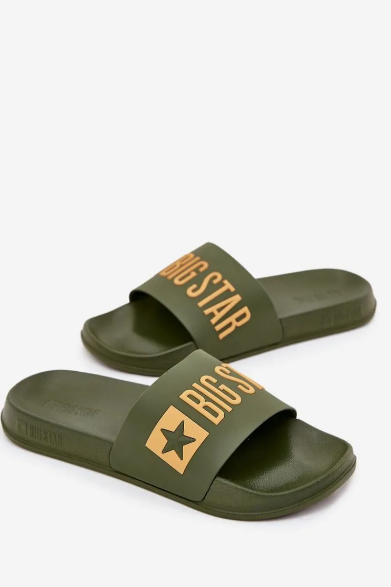 Klapki Męskie Big Star|Klapki Męskie Klasyczne>Big Star Shoes Klapki Męskie Big Star SS174360 Zielone Zielony