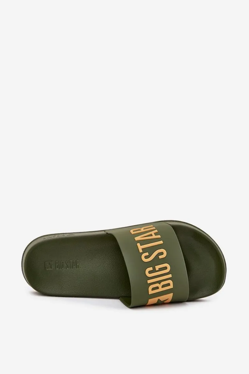 Klapki Męskie Big Star|Klapki Męskie Klasyczne>Big Star Shoes Klapki Męskie Big Star SS174360 Zielone Zielony