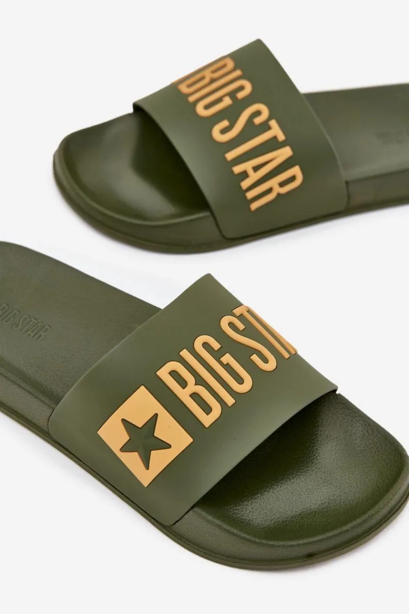 Klapki Męskie Big Star|Klapki Męskie Klasyczne>Big Star Shoes Klapki Męskie Big Star SS174360 Zielone Zielony