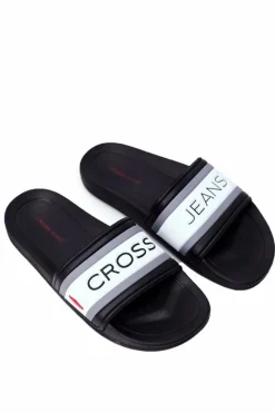 Hot Klapki Męskie Czarne FF1R4091C Męskie Klapki Męskie Klasyczne