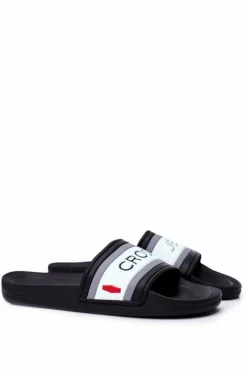 Hot Klapki Męskie Czarne FF1R4091C Męskie Klapki Męskie Klasyczne