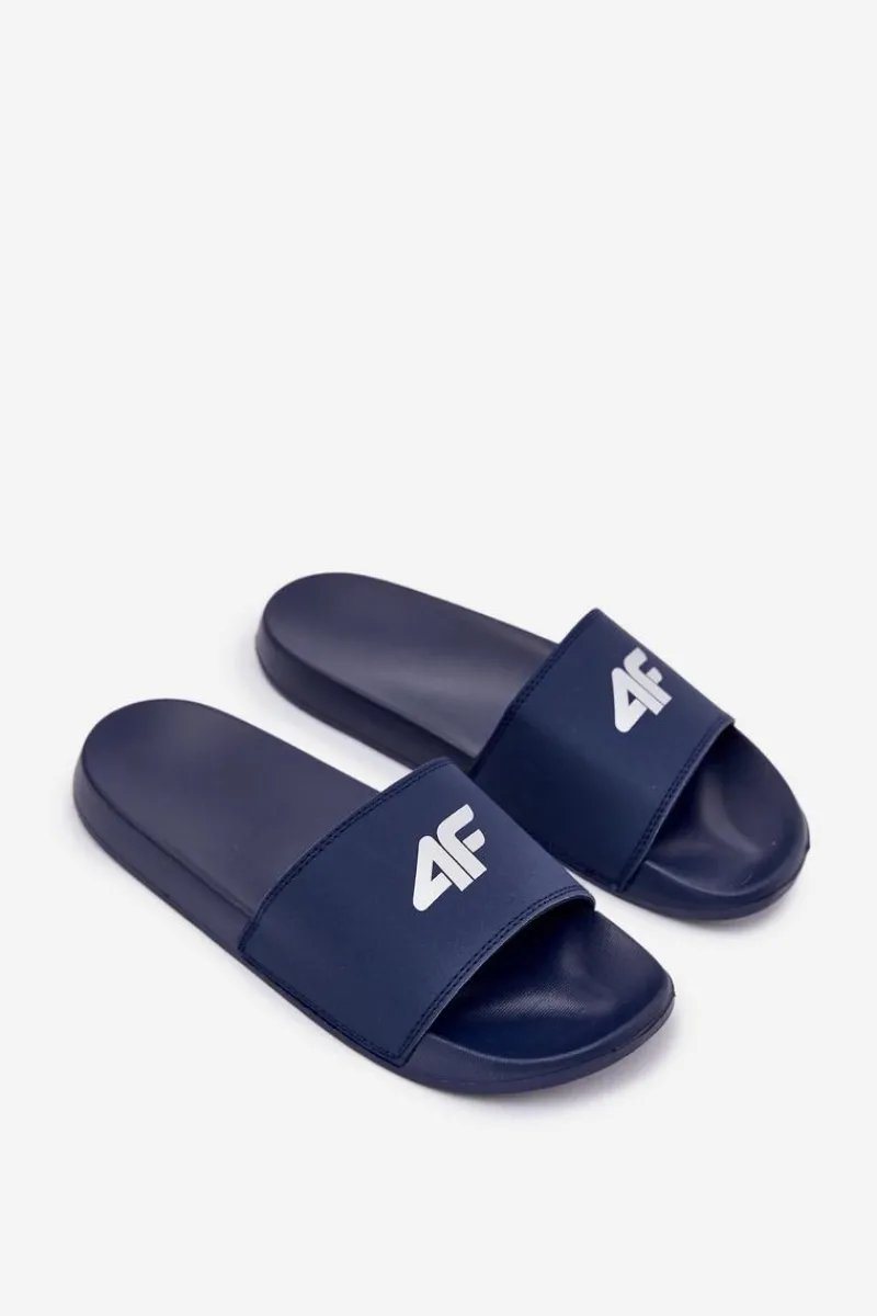 Sale 4F Klapki Męskie RMM00FSLIM011-30S Granatowe