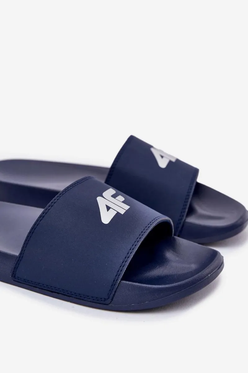 Sale 4F Klapki Męskie RMM00FSLIM011-30S Granatowe