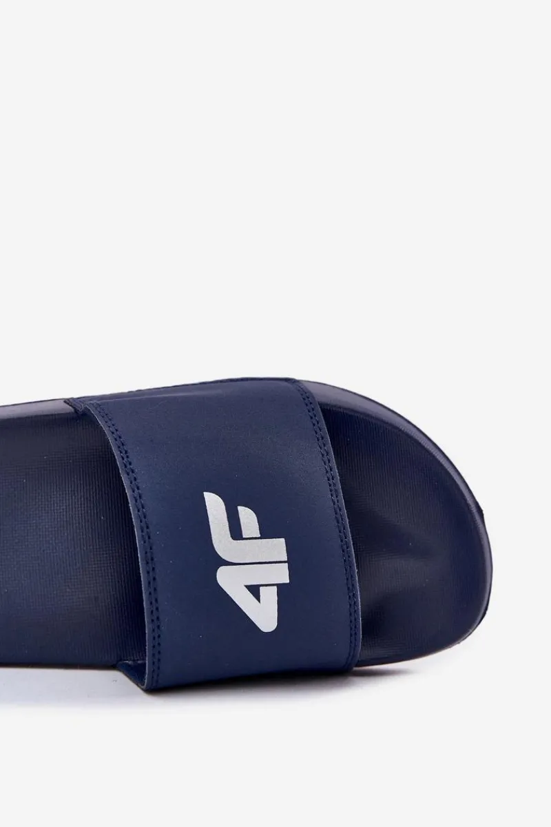 Sale 4F Klapki Męskie RMM00FSLIM011-30S Granatowe