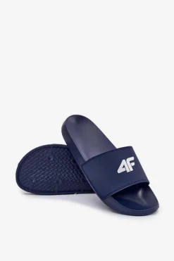 Sale 4F Klapki Męskie RMM00FSLIM011-30S Granatowe