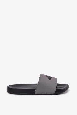 Klapki Męskie Klasyczne>4F Klapki Męskie RMM00FSLIM011-25S Szare