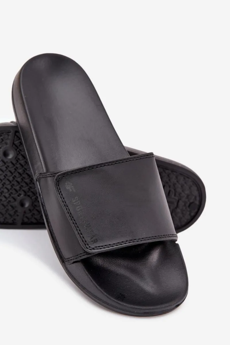 Clearance Klapki Męskie MM00FFLIM032-20S Czarne Męskie Klapki Męskie Klasyczne