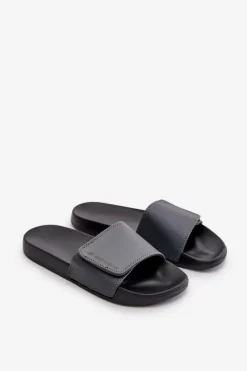 Klapki Męskie Klasyczne></noscript>4F Klapki Męskie MM00FFLIM032-25S Szare Szary