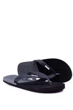 Online Klapki Męskie Japonki Big Star Czarne AA174422 Męskie Klapki Męskie Big Star|Klapki Męskie Japonki