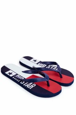 Klapki Męskie Big Star|Klapki Męskie Japonki>Big Star Shoes Klapki Męskie Japonki Big Star Granatowe FF274A454