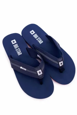 Discount Big Star Shoes Klapki Męskie Japonki Big Star Granatowe DD174661