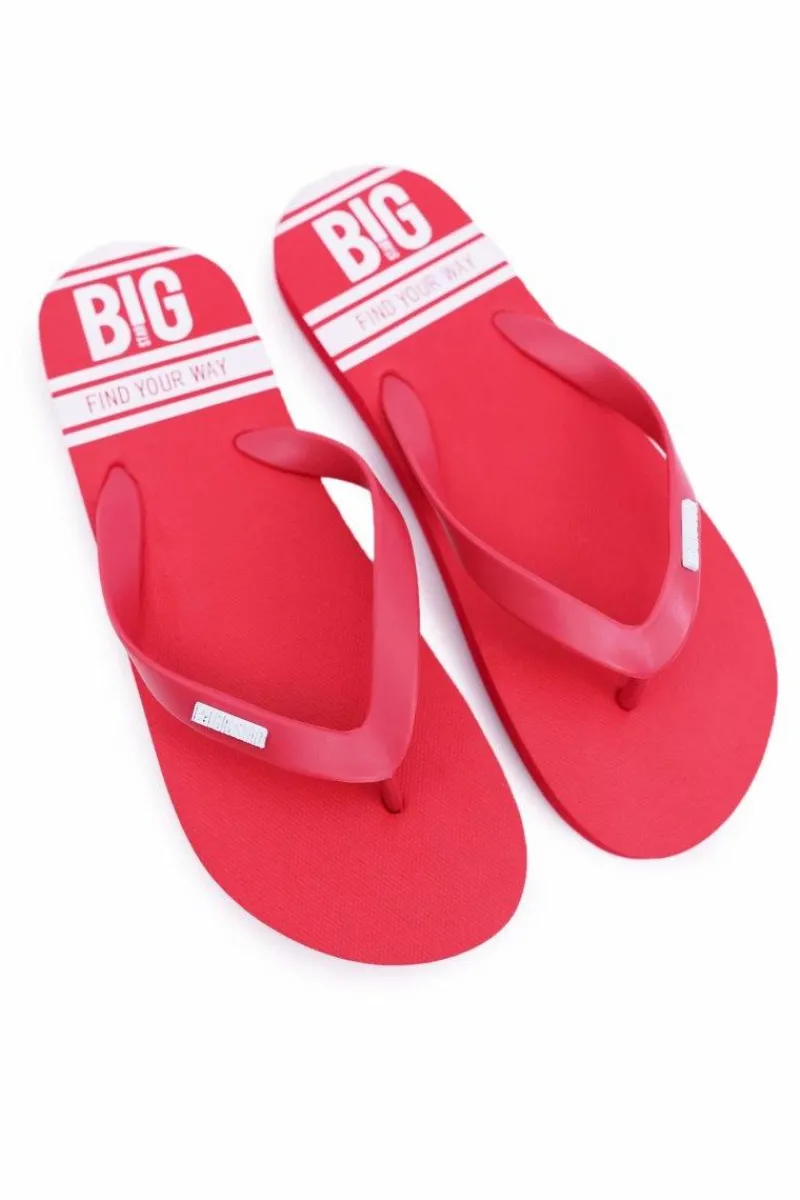Klapki Męskie Big Star|Klapki Męskie Japonki>Big Star Shoes Klapki Męskie Japonki Big Star Czerwone AA174416