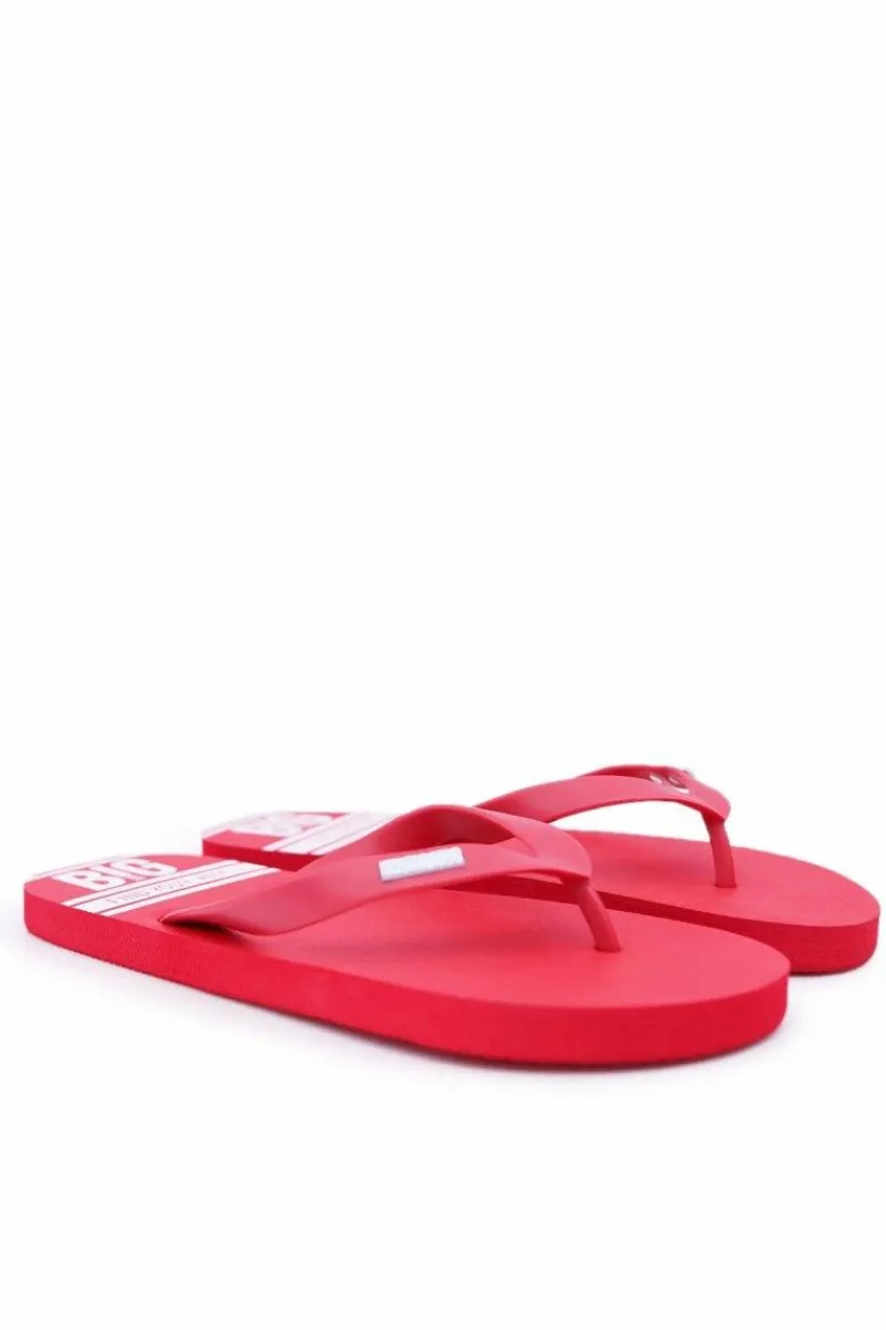 Klapki Męskie Big Star|Klapki Męskie Japonki>Big Star Shoes Klapki Męskie Japonki Big Star Czerwone AA174416