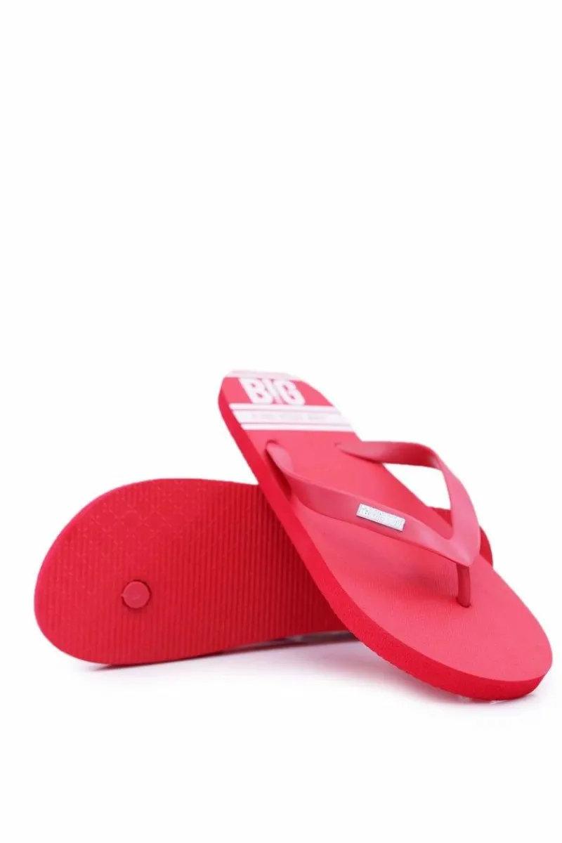 Klapki Męskie Big Star|Klapki Męskie Japonki>Big Star Shoes Klapki Męskie Japonki Big Star Czerwone AA174416