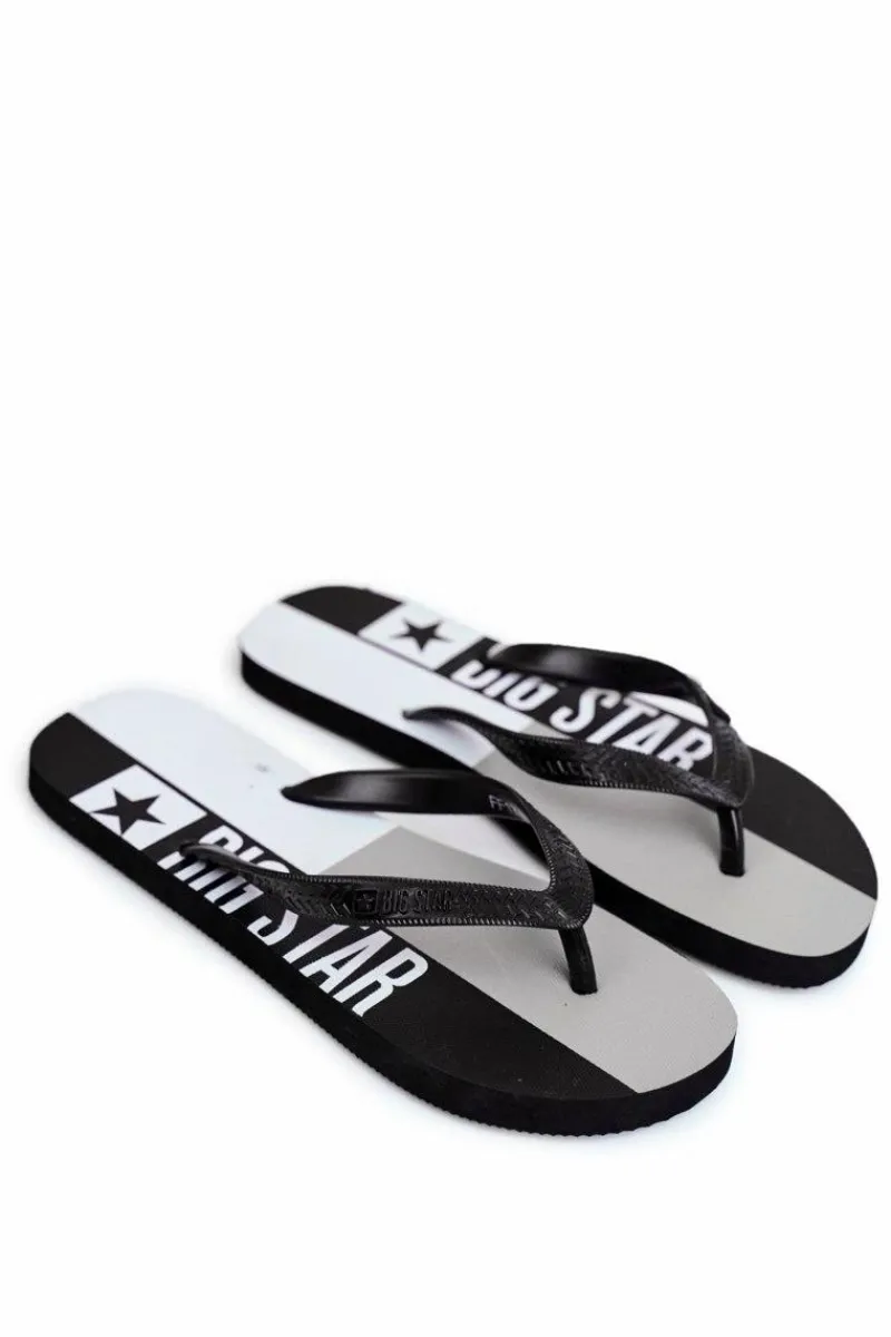 Online Klapki Męskie Japonki Big Star Czarne FF274A453 Męskie Klapki Męskie Big Star|Klapki Męskie Japonki