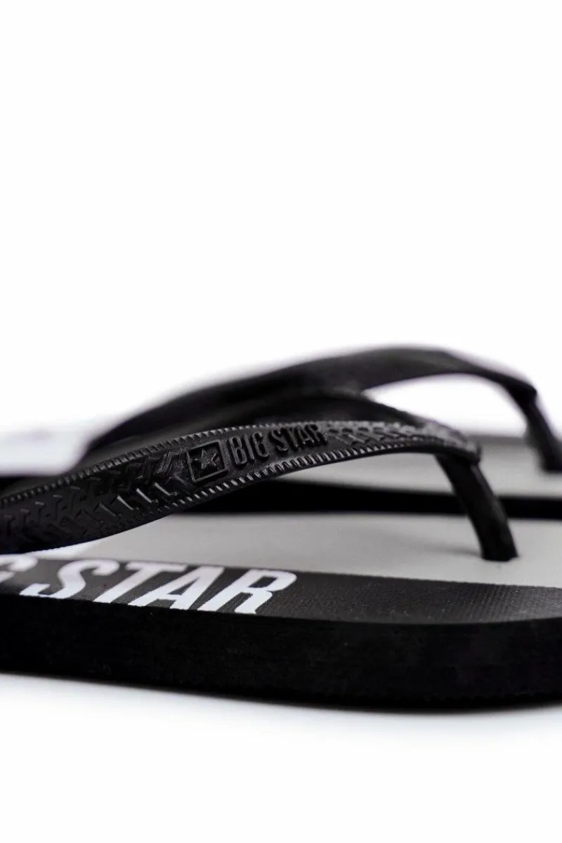 Online Klapki Męskie Japonki Big Star Czarne FF274A453 Męskie Klapki Męskie Big Star|Klapki Męskie Japonki