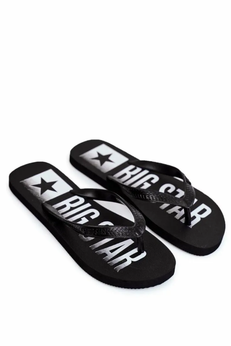 Klapki Męskie Big Star|Klapki Męskie Japonki>Big Star Shoes Klapki Męskie Japonki Big Star Czarne FF274A470