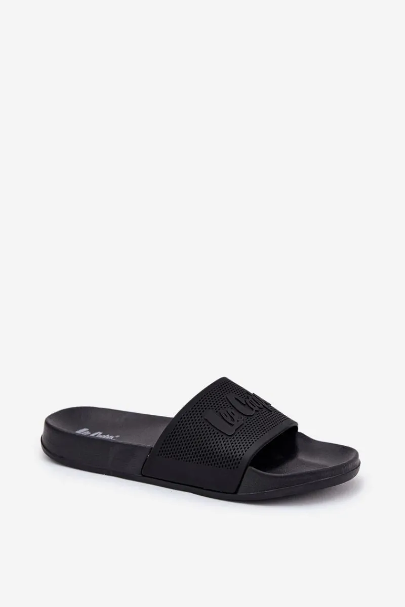 Clearance Klapki Męskie LCW-25-07-3527M Czarne Męskie Klapki Męskie Klasyczne