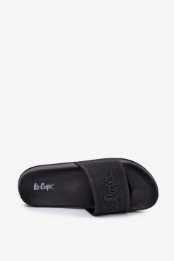Clearance Klapki Męskie LCW-25-07-3527M Czarne Męskie Klapki Męskie Klasyczne