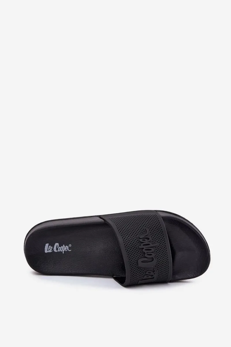 Clearance Klapki Męskie LCW-25-07-3527M Czarne Męskie Klapki Męskie Klasyczne