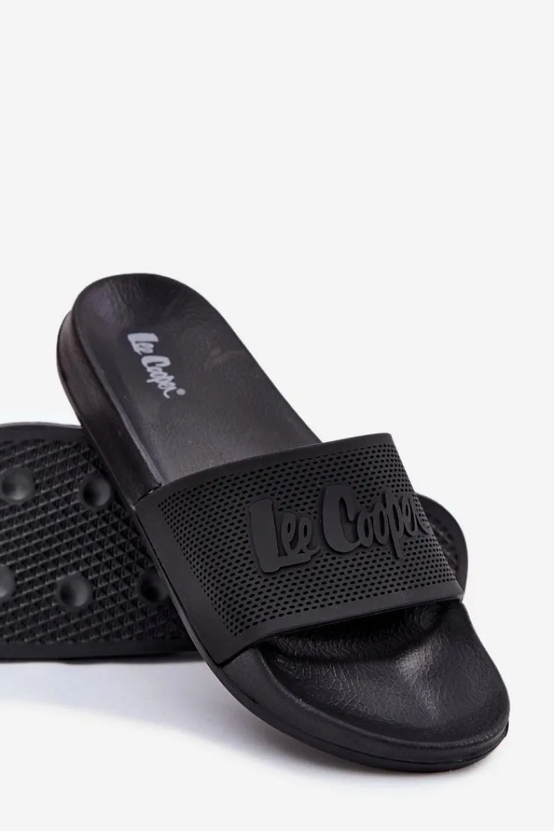 Clearance Klapki Męskie LCW-25-07-3527M Czarne Męskie Klapki Męskie Klasyczne