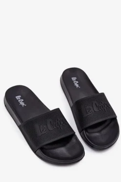 Clearance Klapki Męskie LCW-25-07-3527M Czarne Męskie Klapki Męskie Klasyczne