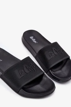 Clearance Klapki Męskie LCW-25-07-3527M Czarne Męskie Klapki Męskie Klasyczne