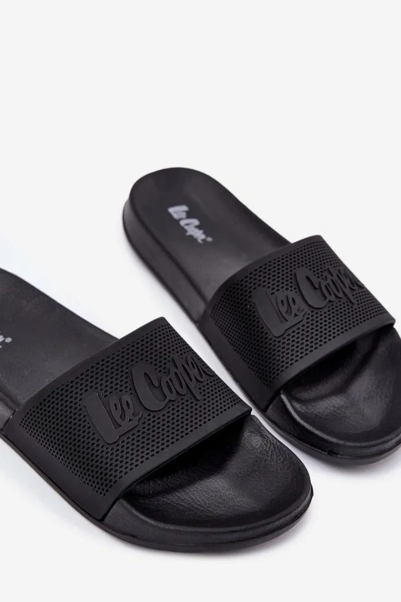 Clearance Klapki Męskie LCW-25-07-3527M Czarne Męskie Klapki Męskie Klasyczne