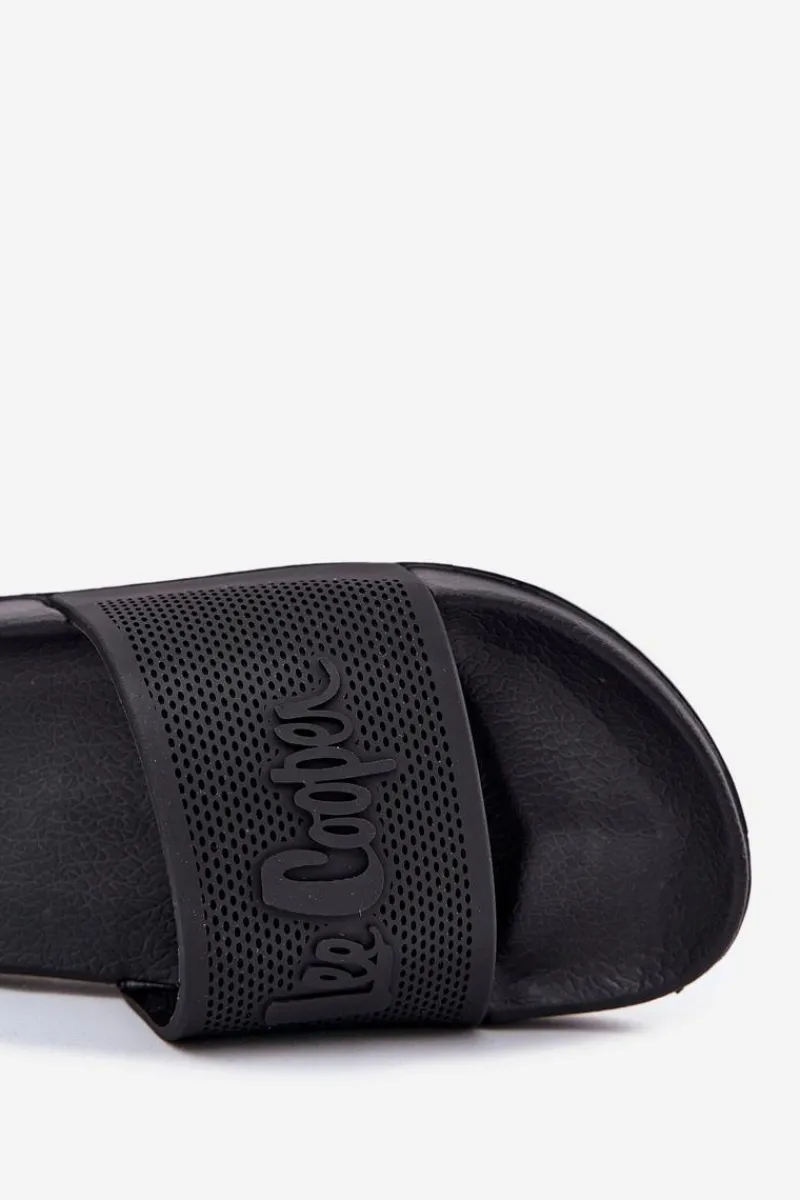 Clearance Klapki Męskie LCW-25-07-3527M Czarne Męskie Klapki Męskie Klasyczne