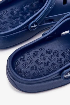 Klapki Męskie Klasyczne></noscript>Boto Klapki Męskie Piankowe LEMIGO 807 Granatowe Niebieski