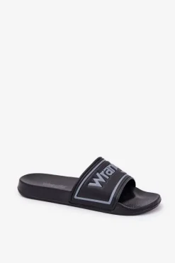 Best Klapki Męskie AVERELL SLIDER MEN LOW 20251042.25Y Czarne Męskie Klapki Męskie Klasyczne