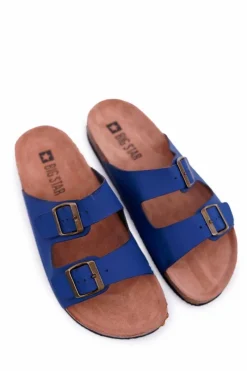 Klapki Męskie Big Star|Klapki Męskie Klasyczne></noscript>Big Star Shoes Klapki Męskie Z Klamrami Big Star Granatowe DD174604