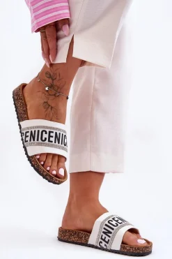 Evento Klapki Na Korku Z Cyrkoniami Białe Be Nice