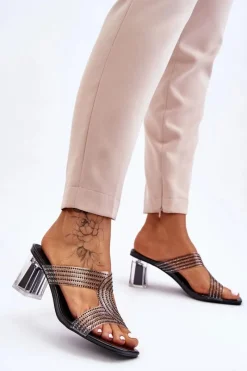 Klapki Na Obcasie|Klapki Damskie Klasyczne><noscript><img width=