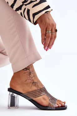 Klapki Na Obcasie|Klapki Damskie Klasyczne><noscript><img width=