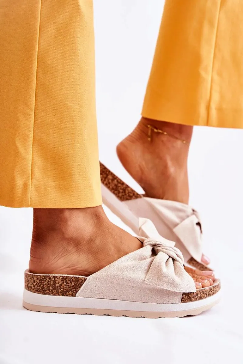 Sale Klapki Na Platformie Beżowe So Comfy Damskie Klapki Na Platformie|Klapki Damskie Klasyczne