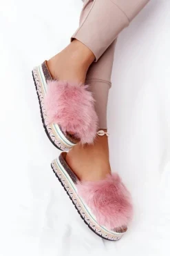 Klapki Z Futerkiem|Klapki Na Platformie><noscript><img width=