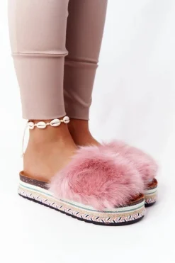 Klapki Z Futerkiem|Klapki Na Platformie><noscript><img width=